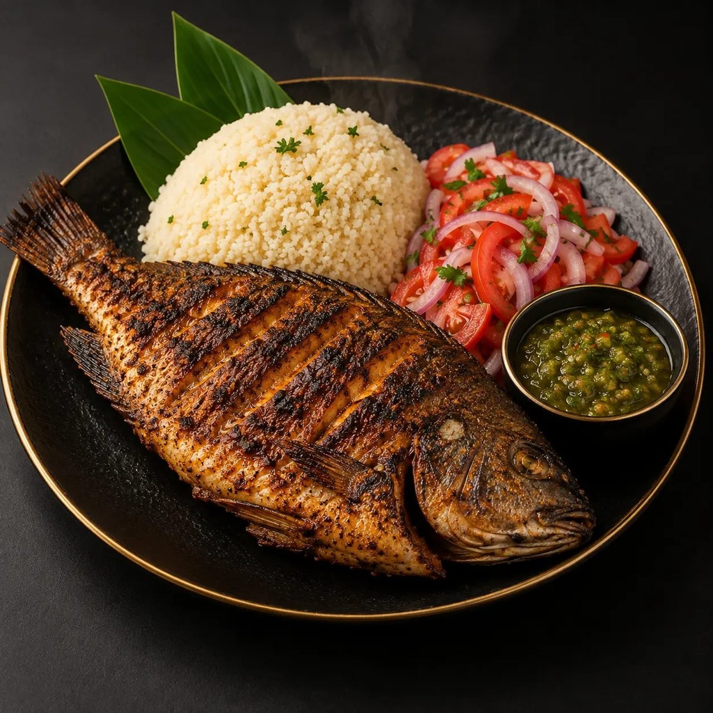 [TE-003] Tilapia grillé & attiéké