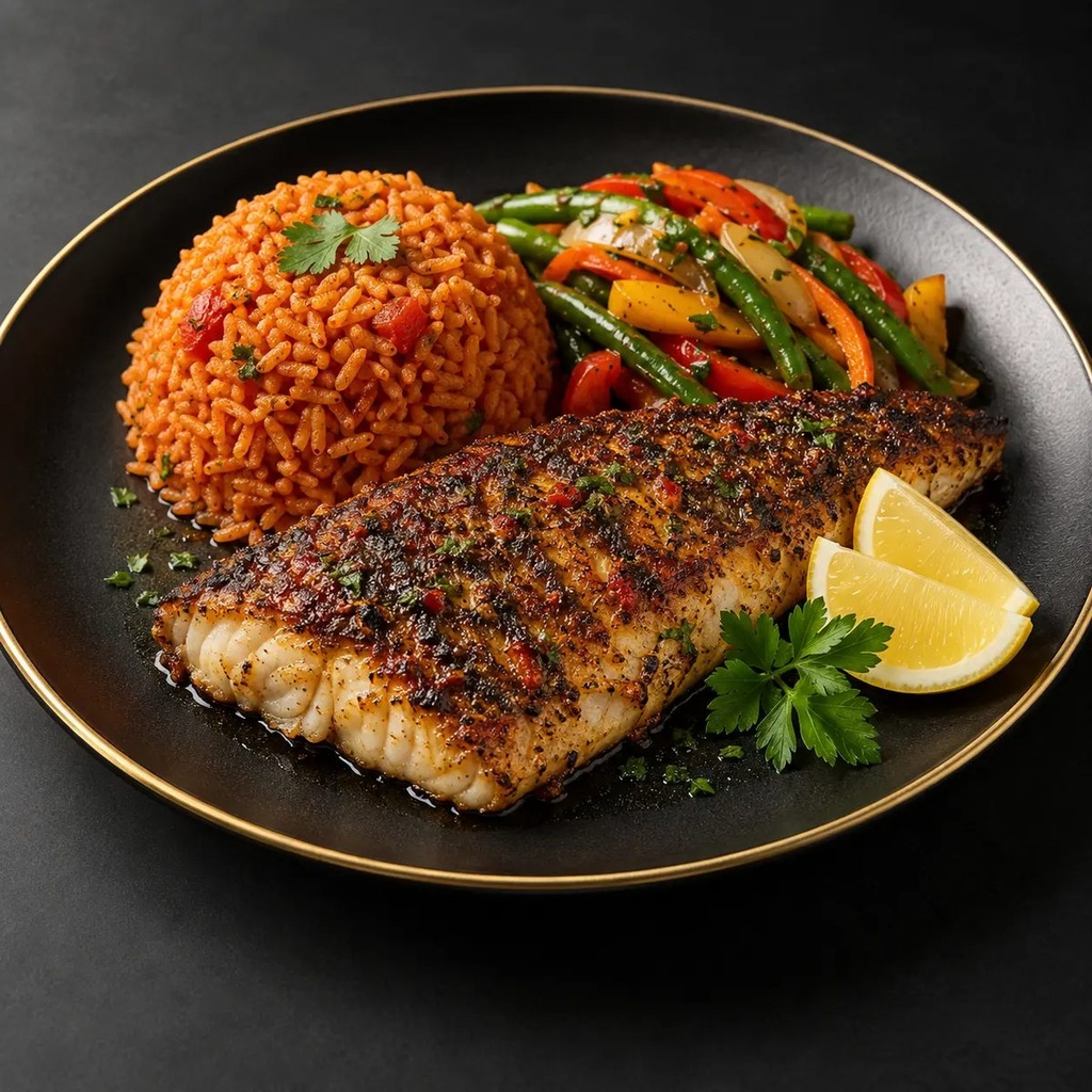 [TE-004] Filet de poisson & jollof